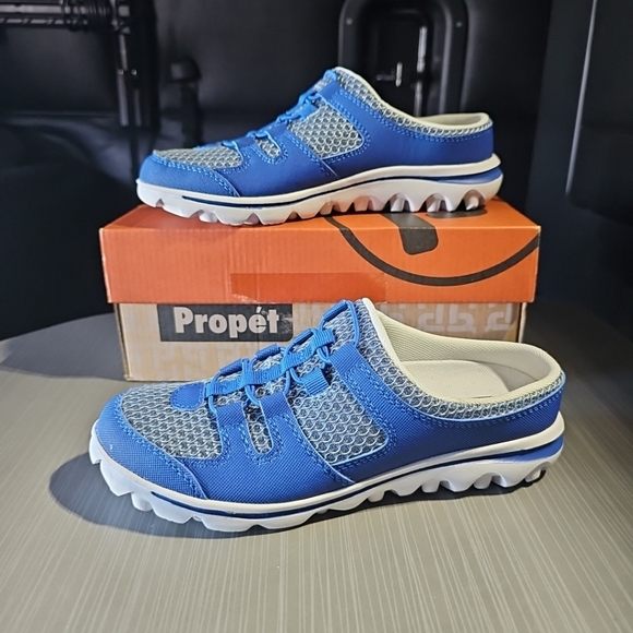 Propet Shoes - Propet Travelactiv Slide Mule Women's 6 Blue Sneakers Casual Shoes WAT011M-BLU